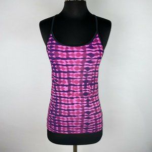 C9 By Champion S Pink Purple Black Patterned Built In Bra Activewear Tank